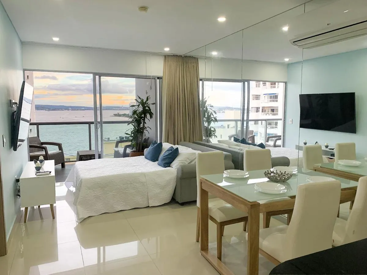 Apartmán Oceanview Escape Pool, Jacuzzi & Gym In Bocagrande Cartagena