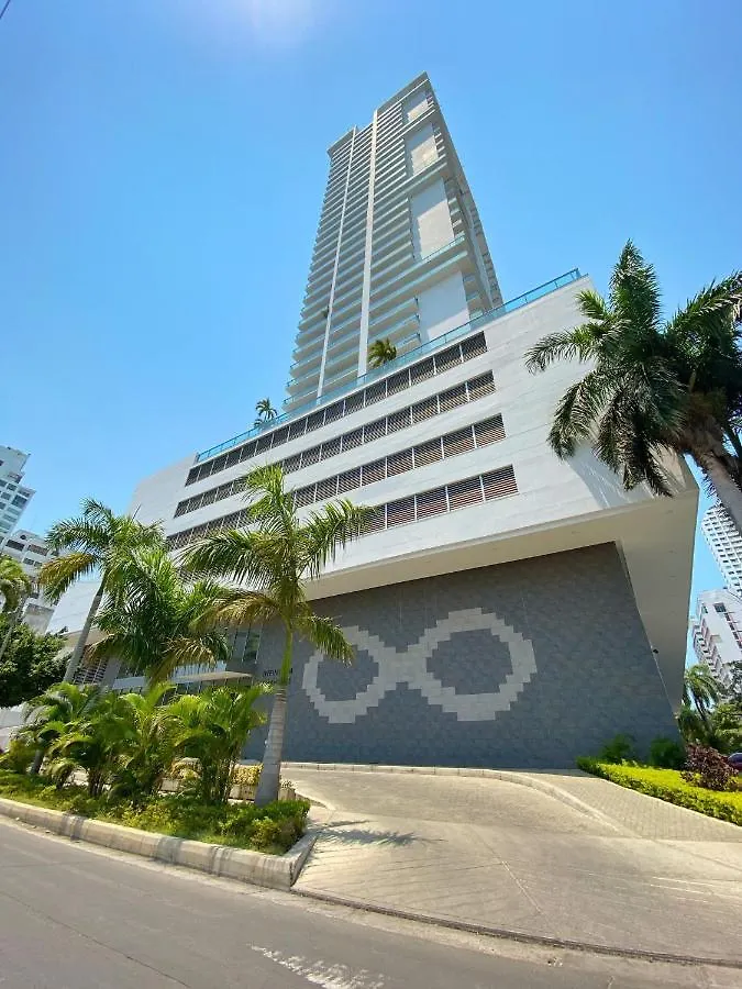 Apartmán Oceanview Escape Pool, Jacuzzi & Gym In Bocagrande Cartagena 0*,