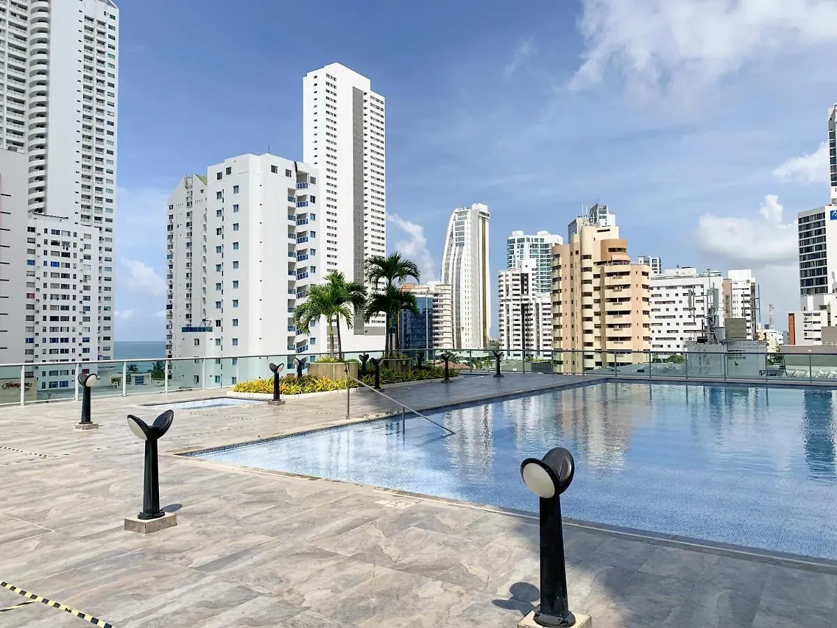 Apartmán Oceanview Escape Pool, Jacuzzi & Gym In Bocagrande Cartagena