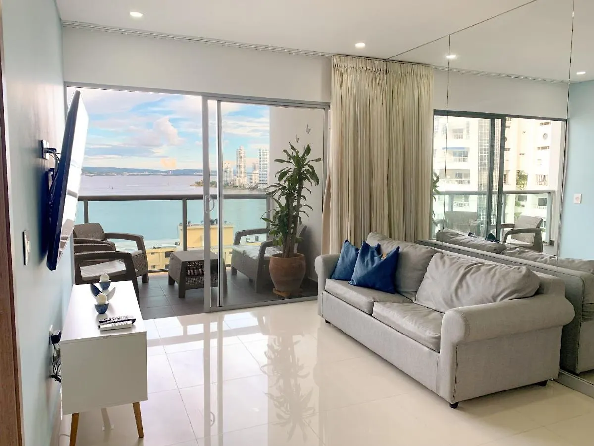 Apartment Ferienwohnung Oceanview Escape Pool, Jacuzzi & Gym In Bocagrande Cartagena